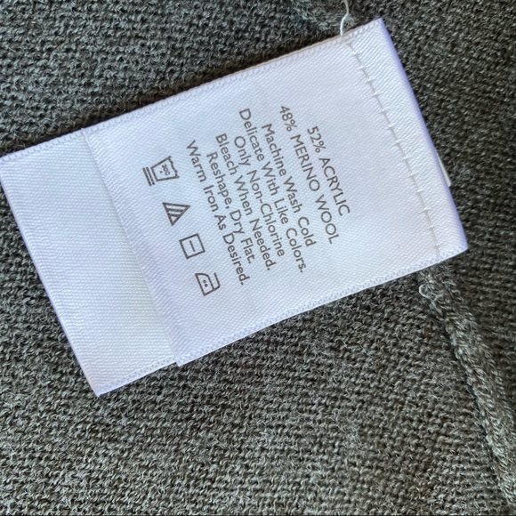 Eddie Bauer Merino Wool Flowy Open Front Cardigan - Picture 8 of 12